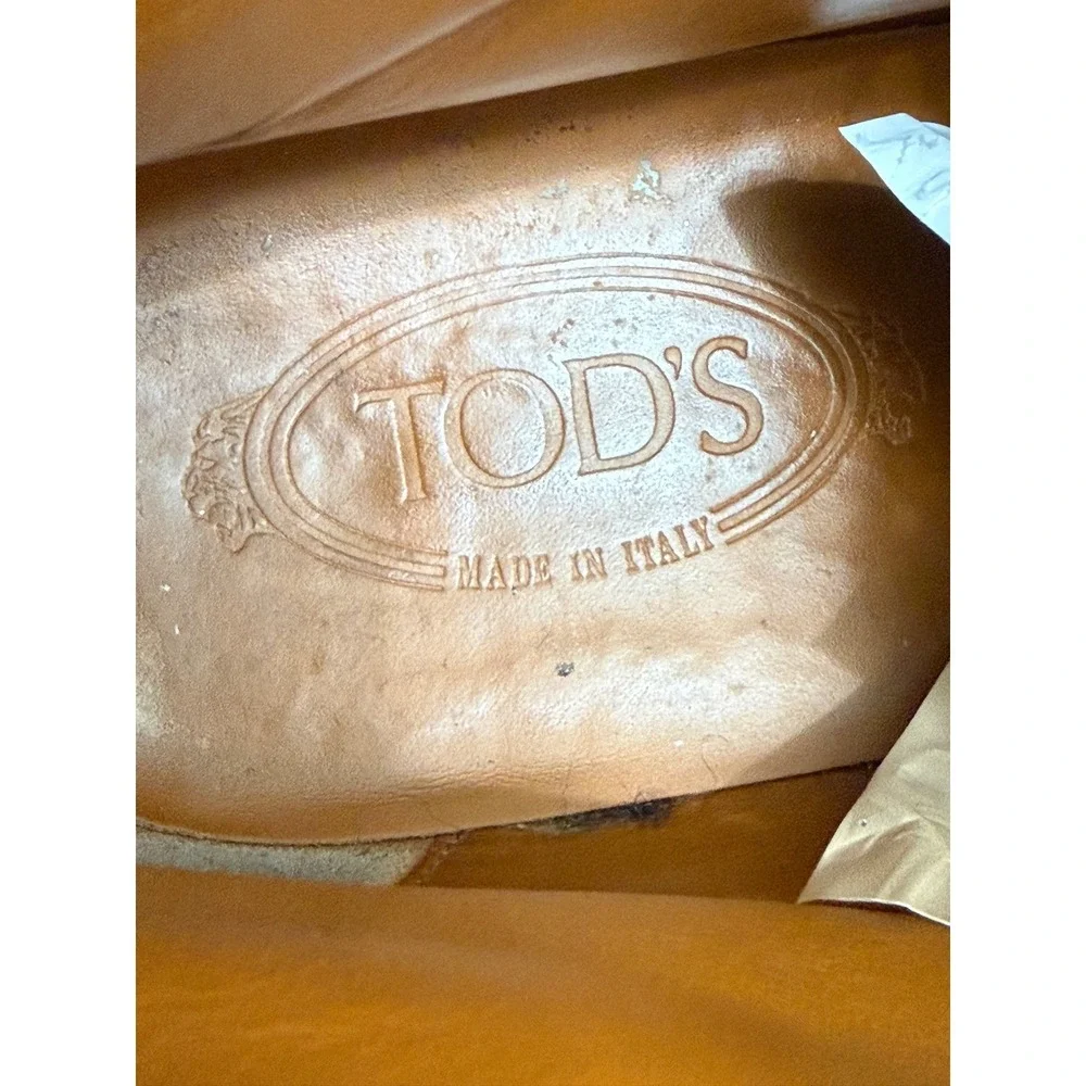 Tods Men Brown Suede‎ Chukka Boots Moc Toe Leather Lined Made in Italy Size 9.5